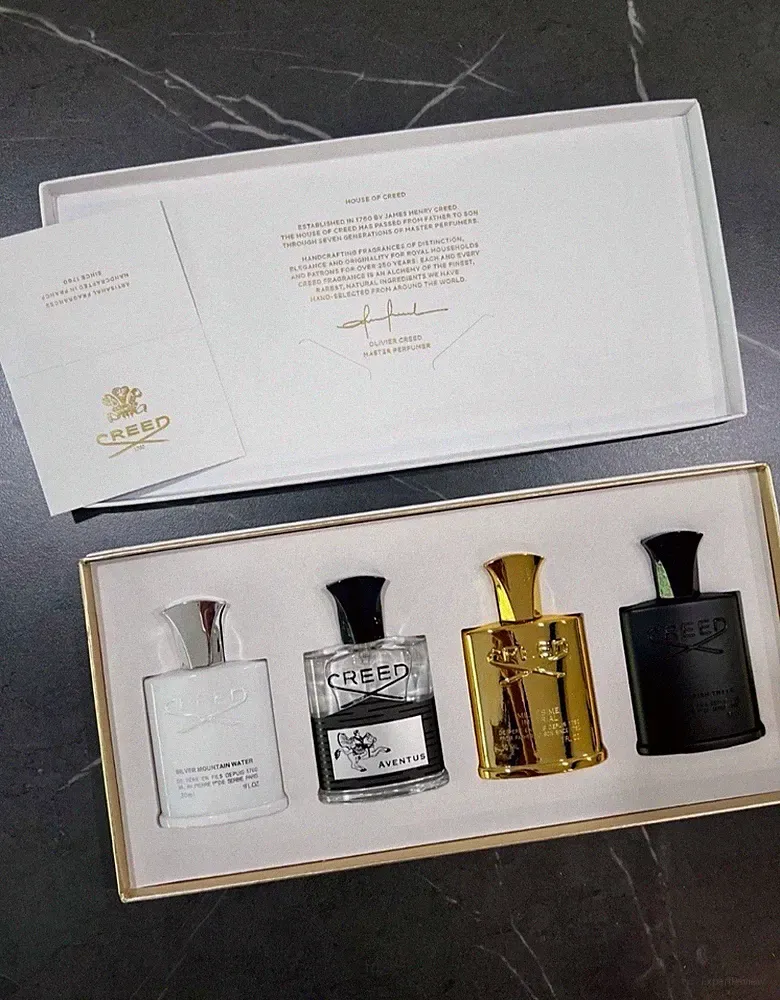 Creed 4 Piece Gift Set For Men New In Box 30ML Per Bottle