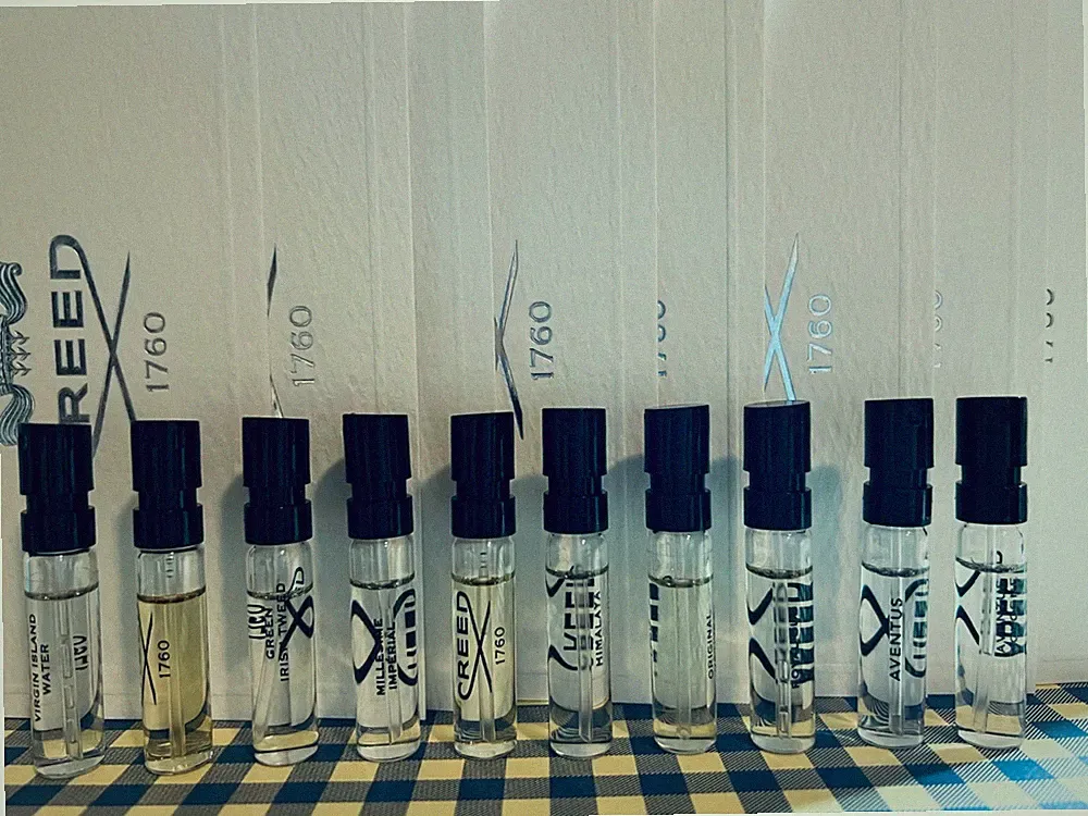 Creed Fragrance Collection For Men Sample Spray 10Pc Set