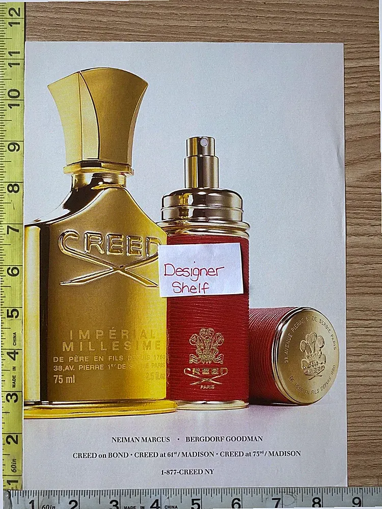 Creed Imperial Millesime Spring Flower Fragrance Magazine Print Advertisement