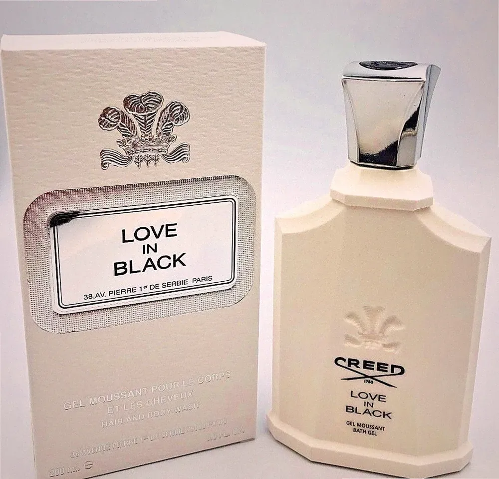 Creed Love In Black Shower Gel Hair And Body Wash by Creed 200 ml / 6.8 oz - NIB