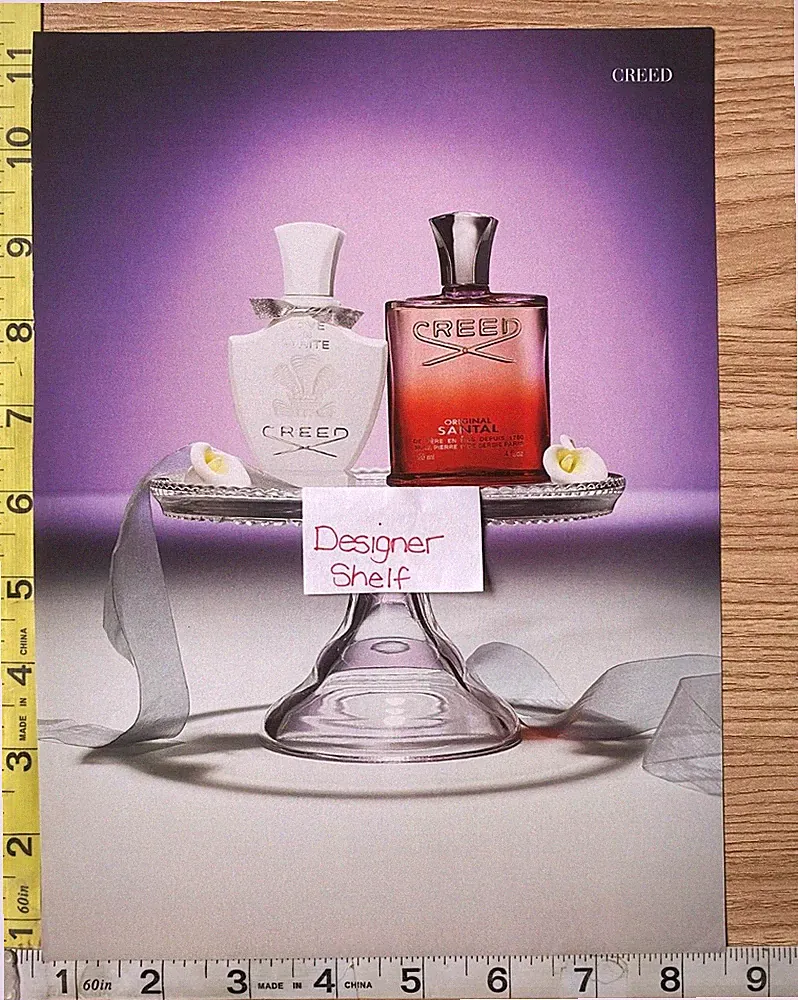 Creed Original Santal & White Fragrance Magazine Print Advertisement