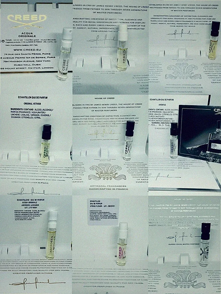 Creed Perfume Eau de Parfum Card Sample Spray 1.7ml Choose Scent