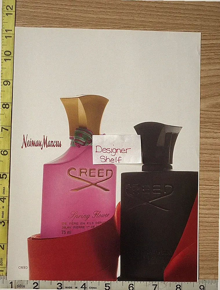 Creed Spring Flower Fragrance Magazine Print Advertisement